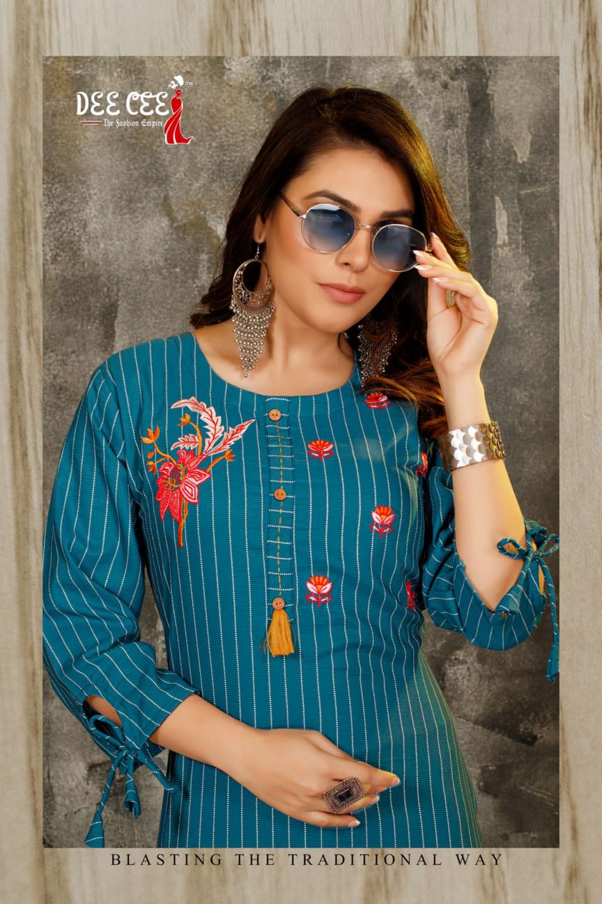 Renetta By Dee Cee A Line Long Kurtis Catalog